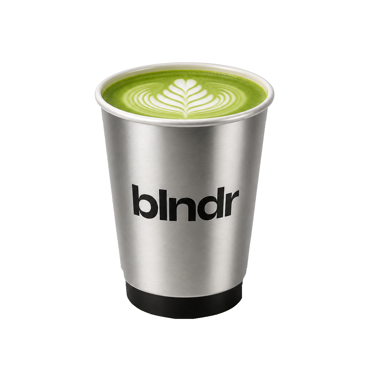 Matcha in a BLNDR cup